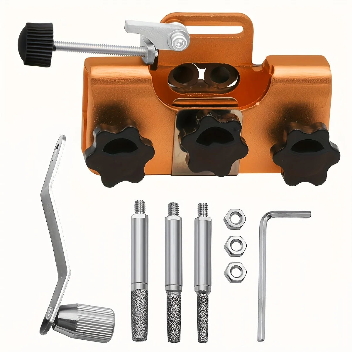 Fast Chainsaw Sharpening Kit, Portable Hand Crank Chain Saw Sharpener Tool, Sharpener Accessories