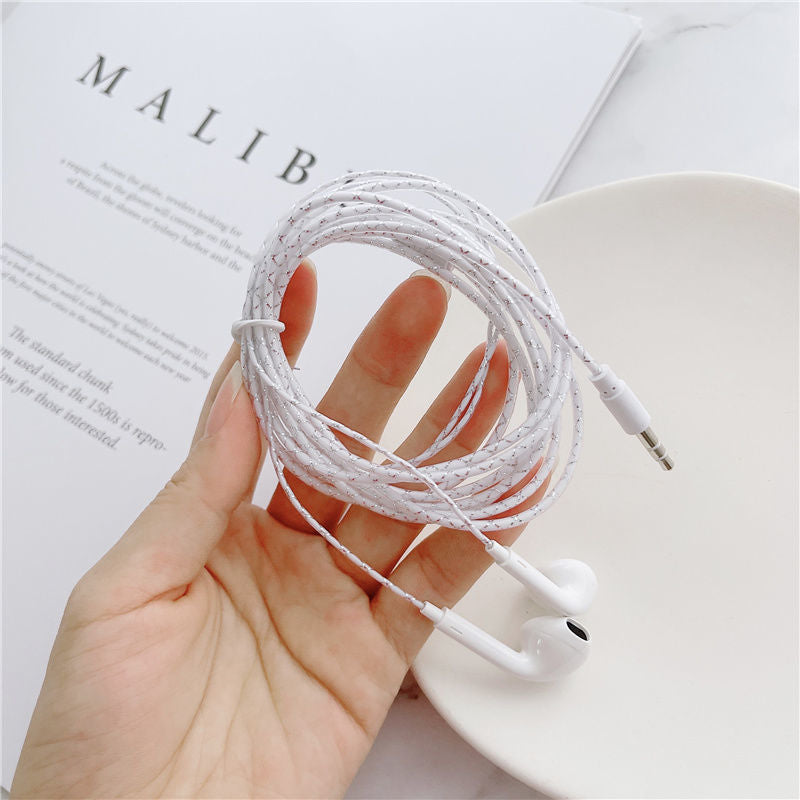 Headphone Wired Extension Cable 2m In-Ear Computer Host Round Hole Jack Mobile Phone Universal Headphone Cable Monitoring