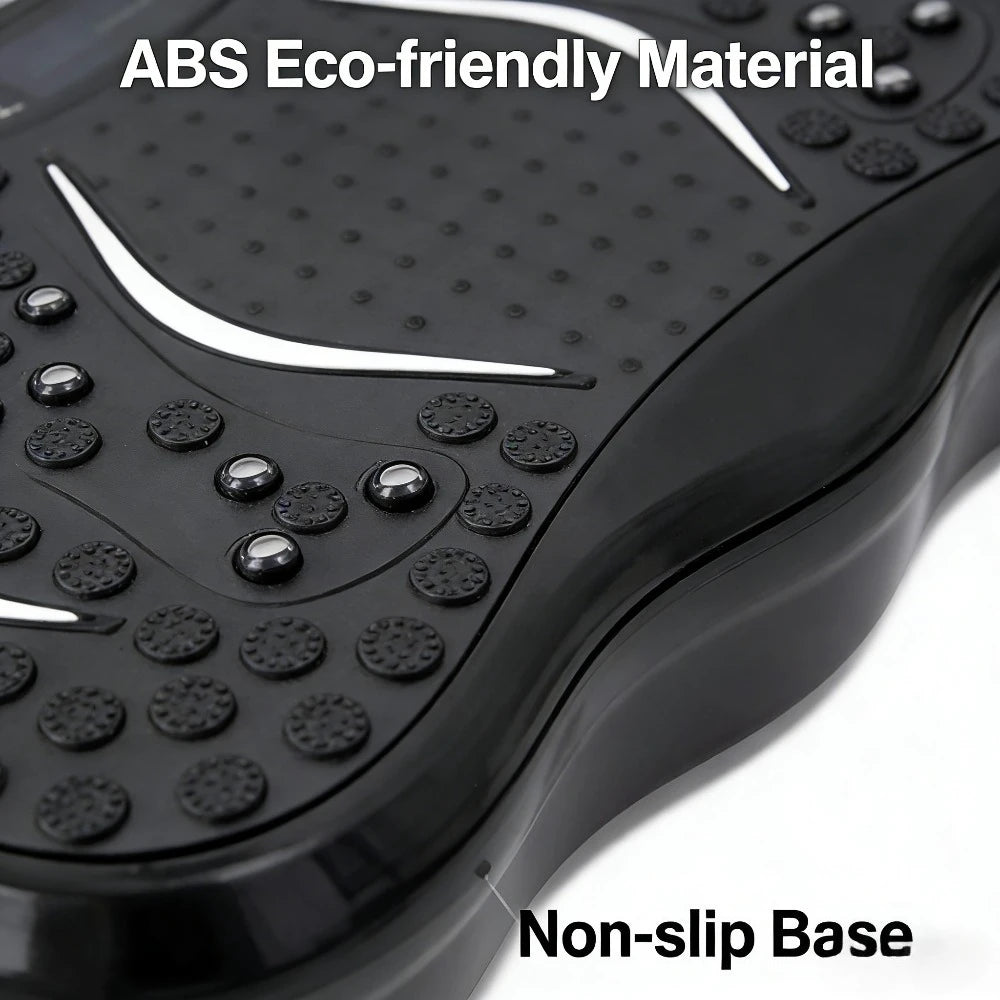 Full Body Vibration Plate Machine, Home Exercise Equipment with Remote & Resistance Bands, Weight Loss & Lymphatic Drainage
