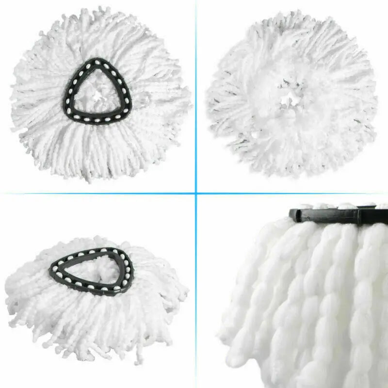 Easy Wring and Clean Floor Mop Turbo Microfibre 2in1 Replacement Refill Mop Head Accessory Home Cleaning Tools Mop