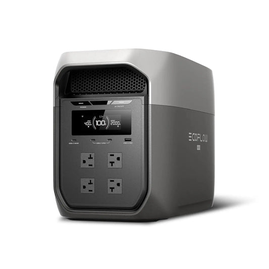 Portable Power Station DELTA 3 Max, 2048Wh LiFePO4 Battery, Solar Generator (Solar Panel Optional), 3400W X-Boost, Customized