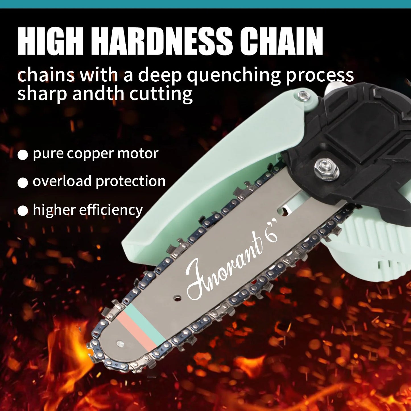 Mini Chainsaw Cordless Electric Chain Saws with 2 Batteries Powered, Super Handheld Portable Saws For Tree Cutting and Courtyard