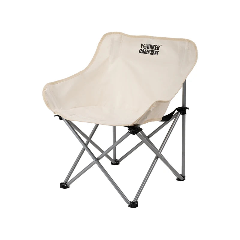 Outdoor Folding Moon Chair Portable Chair Camping Chair Picnic Gear Fishing