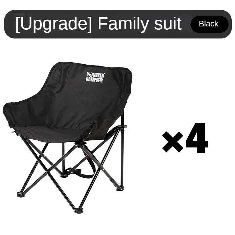 Outdoor Folding Moon Chair Portable Chair Camping Chair Picnic Gear Fishing