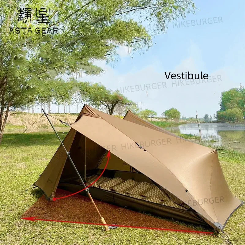 ASTAGEAR Shanchun 2P Ultralight Tarp Tent Outdoor Camping A-shaped Tent Hiking Climbing Mountaineering Waterproof Windproof