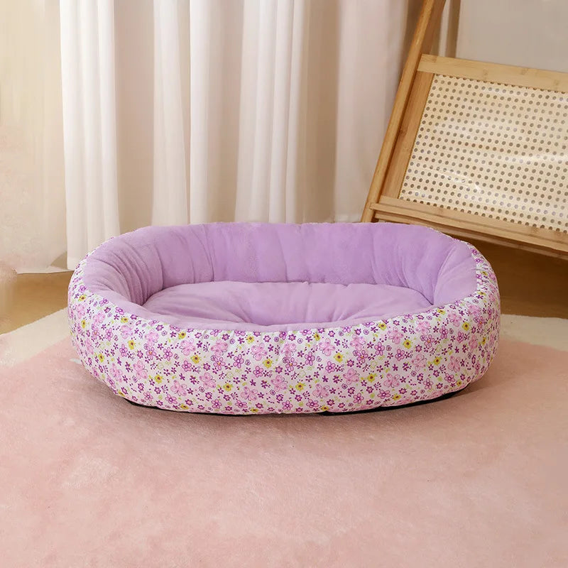 Deep Nap Dog Bed, Plush Sofa for Small Dogs, Donut Cuddler with Removable Cover, Warm Winter Cat Bed for Indoor Pets, Washable