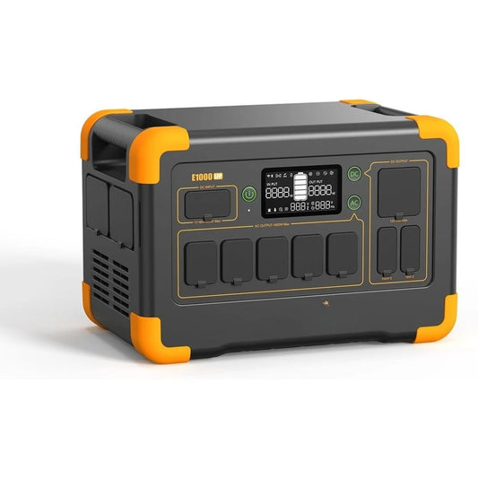 1800W Portable Power Station, 1024Wh/4096Wh Expandable, LiFePO4 Battery, Ideal for Camping, RV, Home Backup
