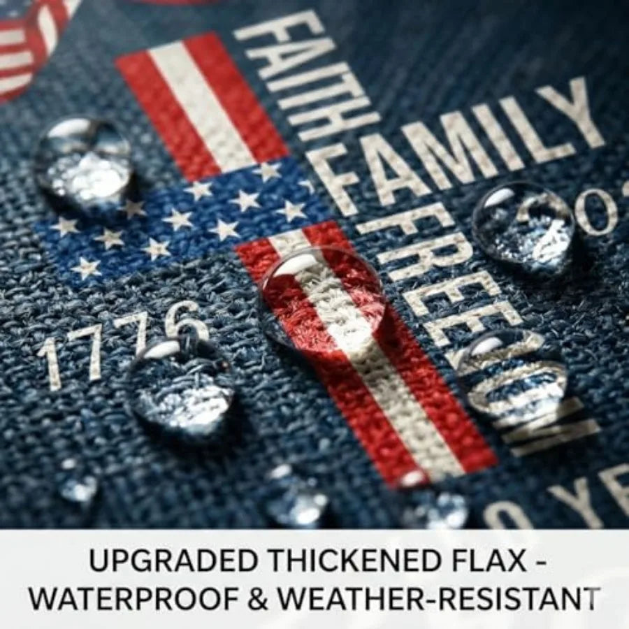 Waterproof Thickened 250 Anniversary USA Flag, Outdoor USA 250th Anniversary Merchandise God Bless America Small Garden Flag.
