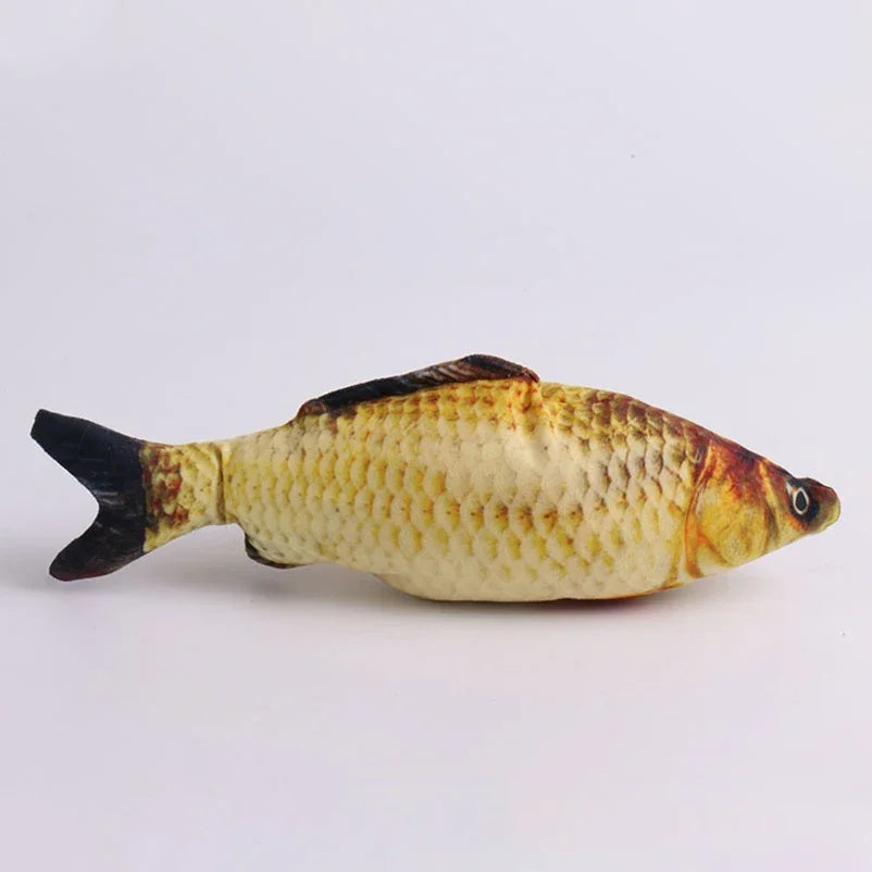 Hot sale of cat-teasing toys simulation fish tear-teasing cat chew plush toys fish cat supplies Pet supplies
