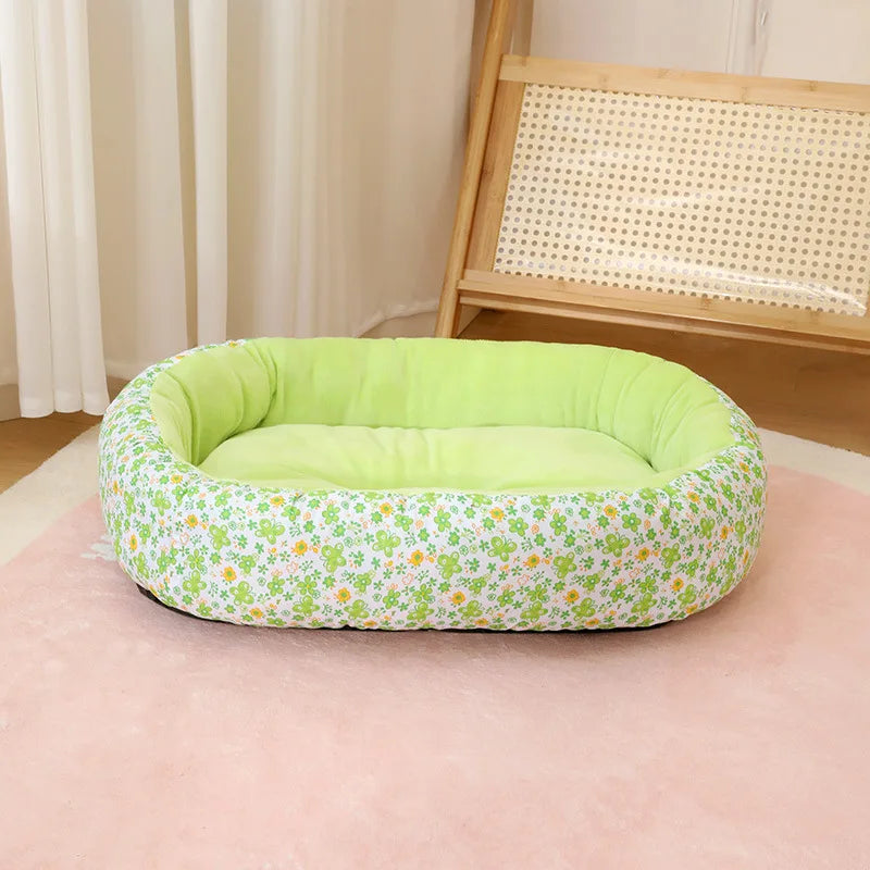 Deep Nap Dog Bed, Plush Sofa for Small Dogs, Donut Cuddler with Removable Cover, Warm Winter Cat Bed for Indoor Pets, Washable