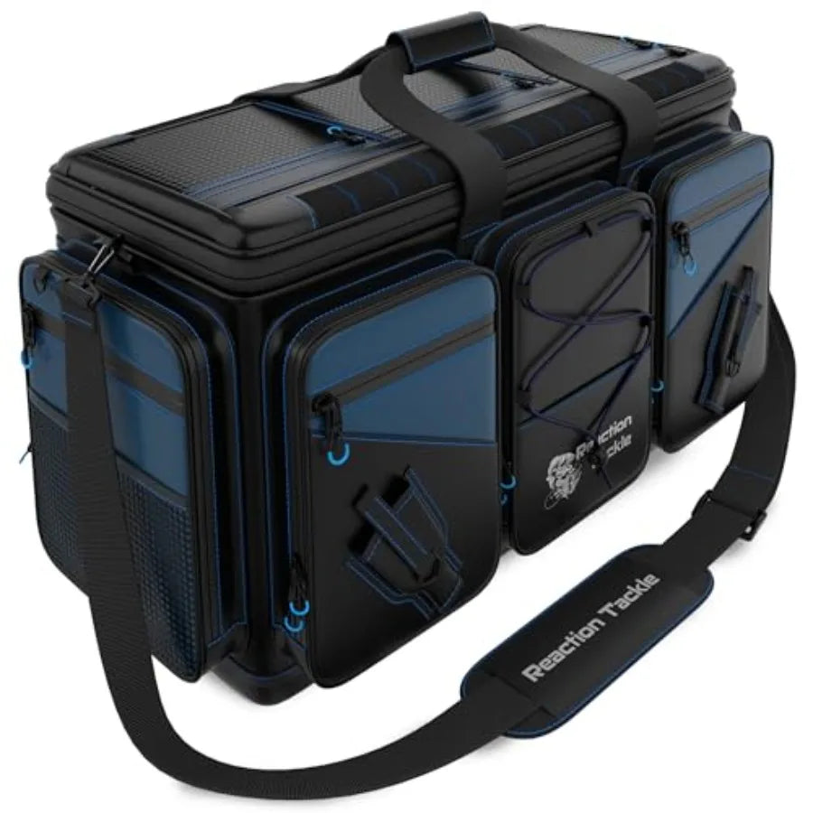 Fishing Tackle Bag Salt Water Resistant Fishing Bag, 1000D PVC Waterproof Material, Tackle Box Organizer with Dividers for 3600