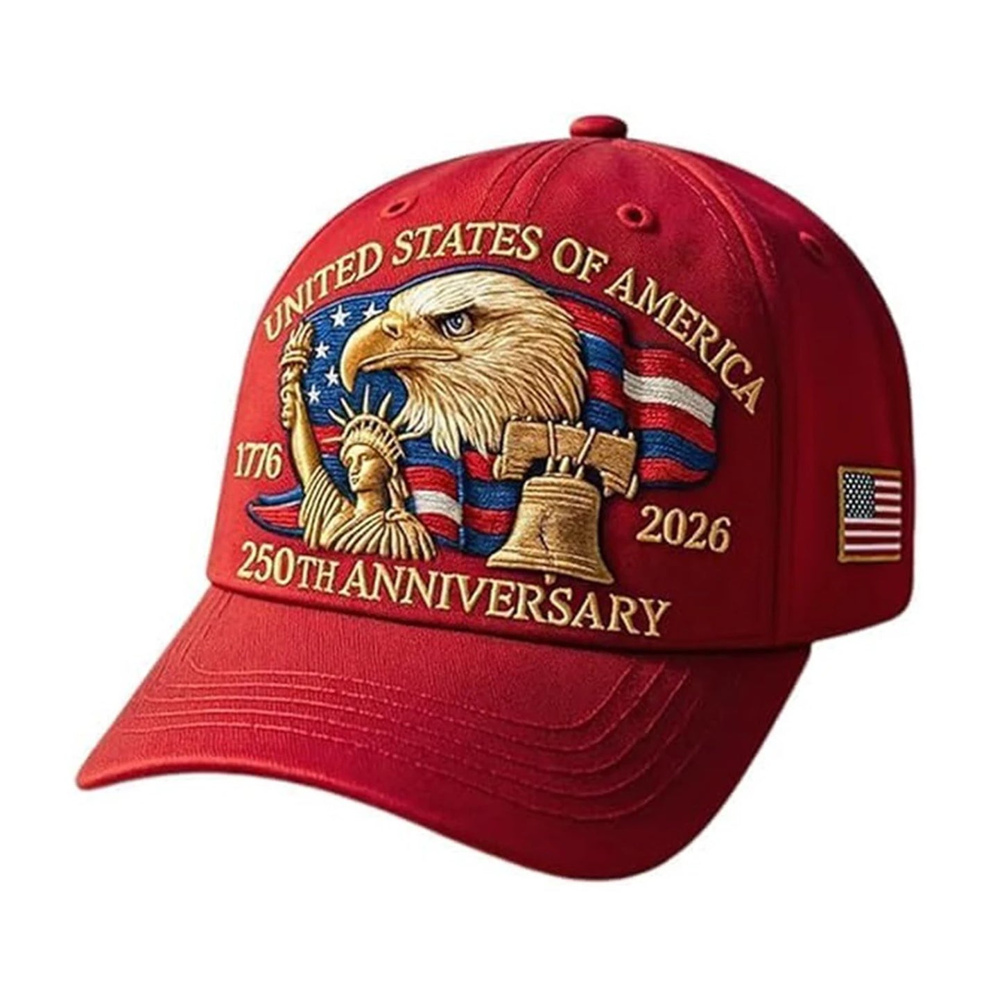 USA 250th Anniversary Cap Patriotic Baseball Cap US 250th Anniversary Tribute Hat Trucker Hat for Men and Women