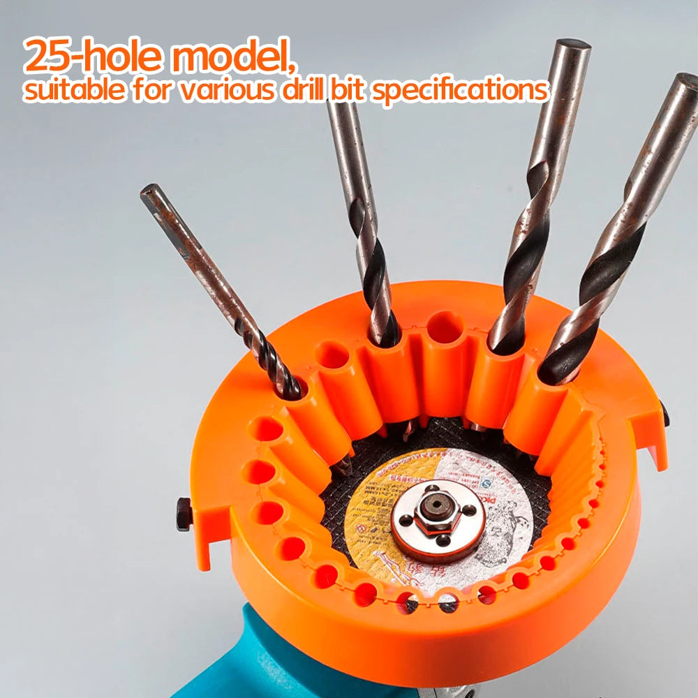 2–13mm Drill Bit Sharpener Attachment for Angle Grinders – Manual HSS & Masonry Bit Grinding Tool, Universal Adapter for DIY Sha