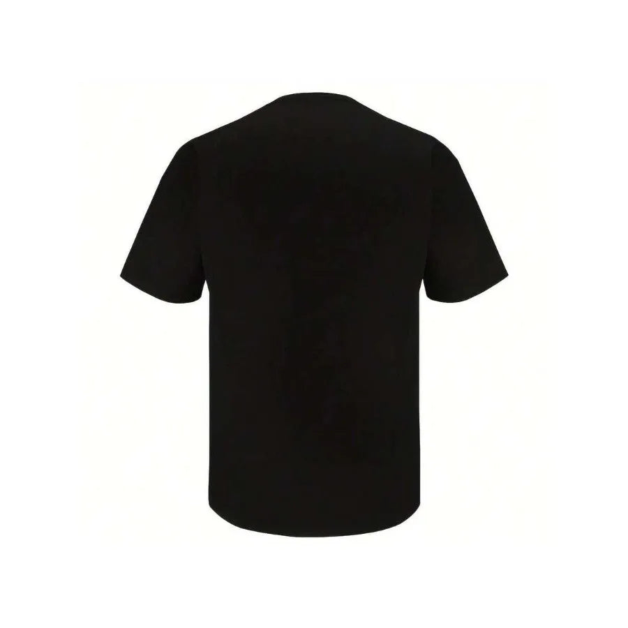【New style】Plus Size - Women'S Oversized V-Neck T-Shirt With Route 66 Graphic - Classic American Journey Design Black Short Sle