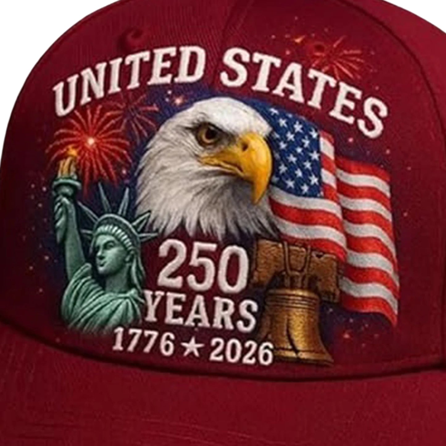 US 250th Anniversary Cap Adjustable Trucker Hat for Men and Women (C)
