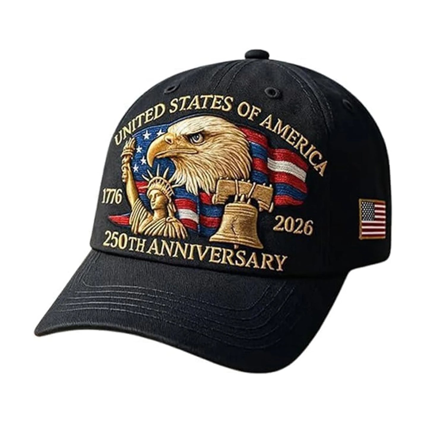 USA 250th Anniversary Cap Patriotic Baseball Cap US 250th Anniversary Tribute Hat Trucker Hat for Men and Women