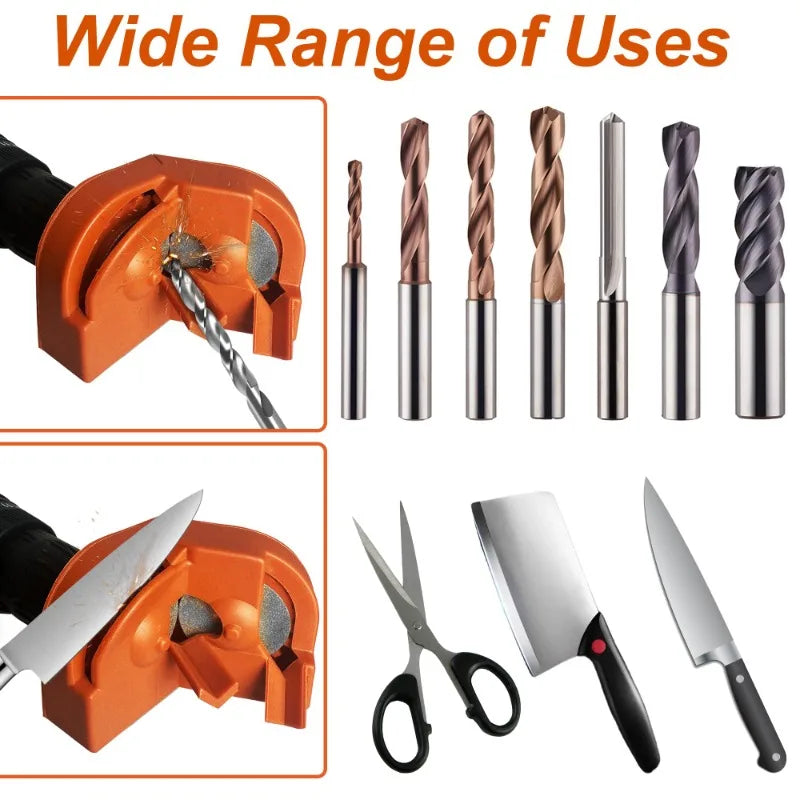 Drill Bit Sharpener-Professional Drill Bits Sharpener for All Bits, Electric Drill Bit Sharpener, Drill repair kit for Grinding