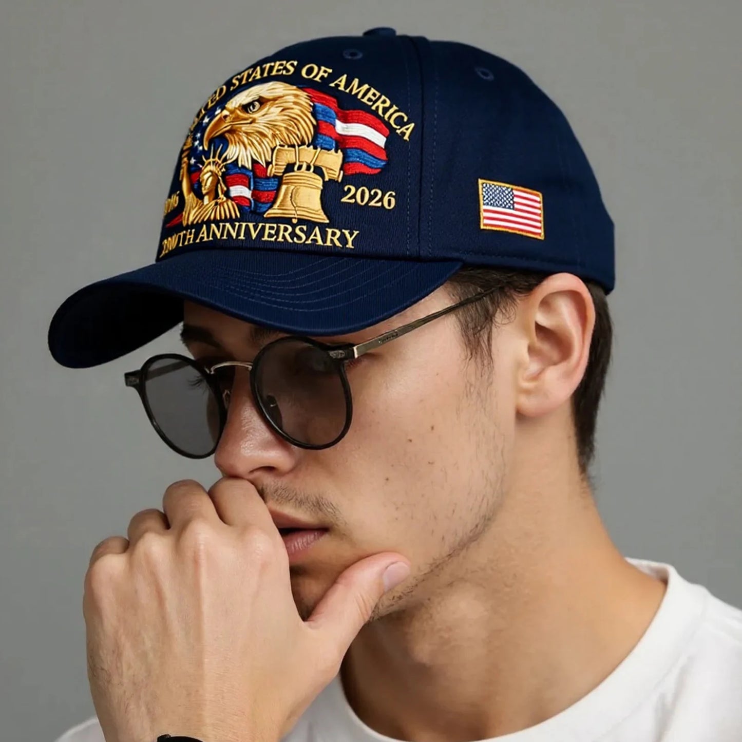 USA 250th Anniversary Cap Patriotic Baseball Cap US 250th Anniversary Tribute Hat Trucker Hat for Men and Women
