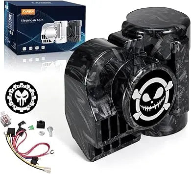 FARBIN Train Horns for Car Air Horn with Horn Cover for Motorcycle 12V Train Sound Car Horn Kit 150DB Super Loud Horn