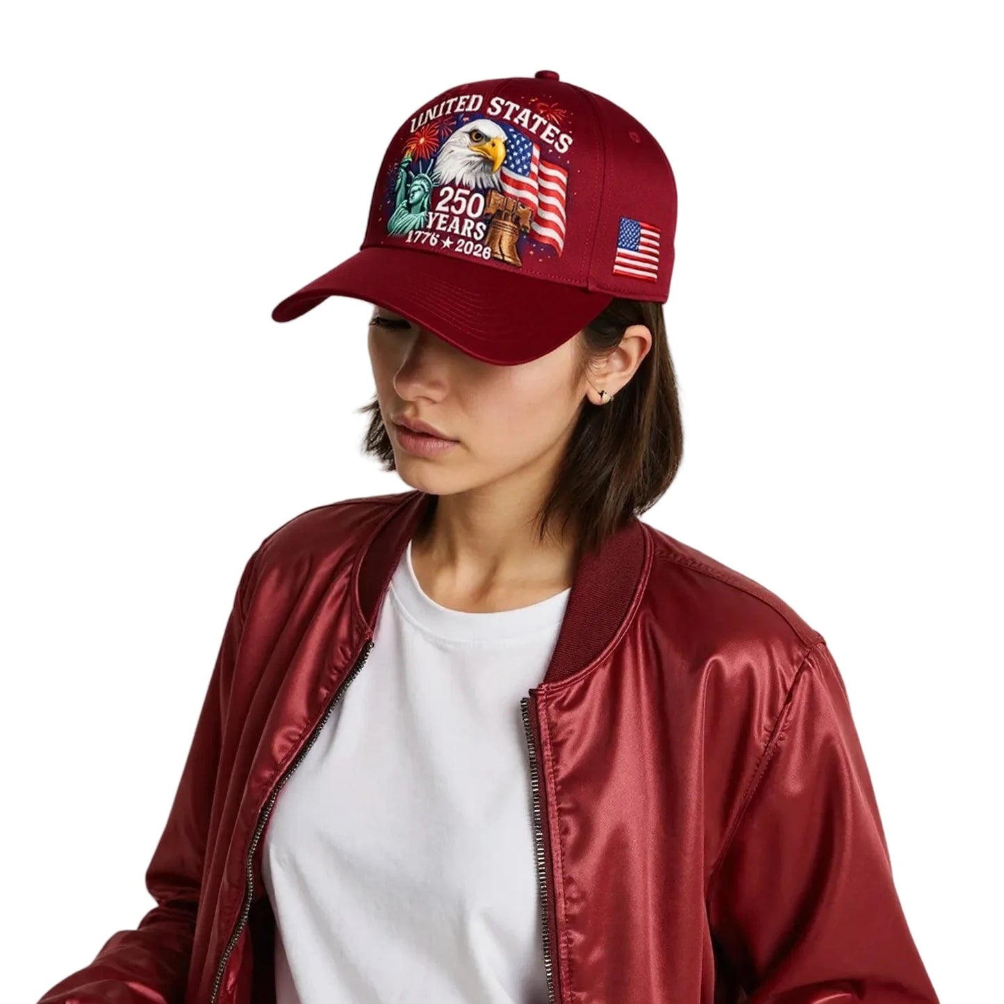 US 250th Anniversary Cap Adjustable Trucker Hat for Men and Women (C)