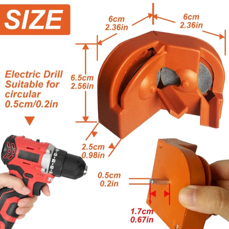 Drill Bit Sharpener-Professional Drill Bits Sharpener for All Bits, Electric Drill Bit Sharpener, Drill repair kit for Grinding