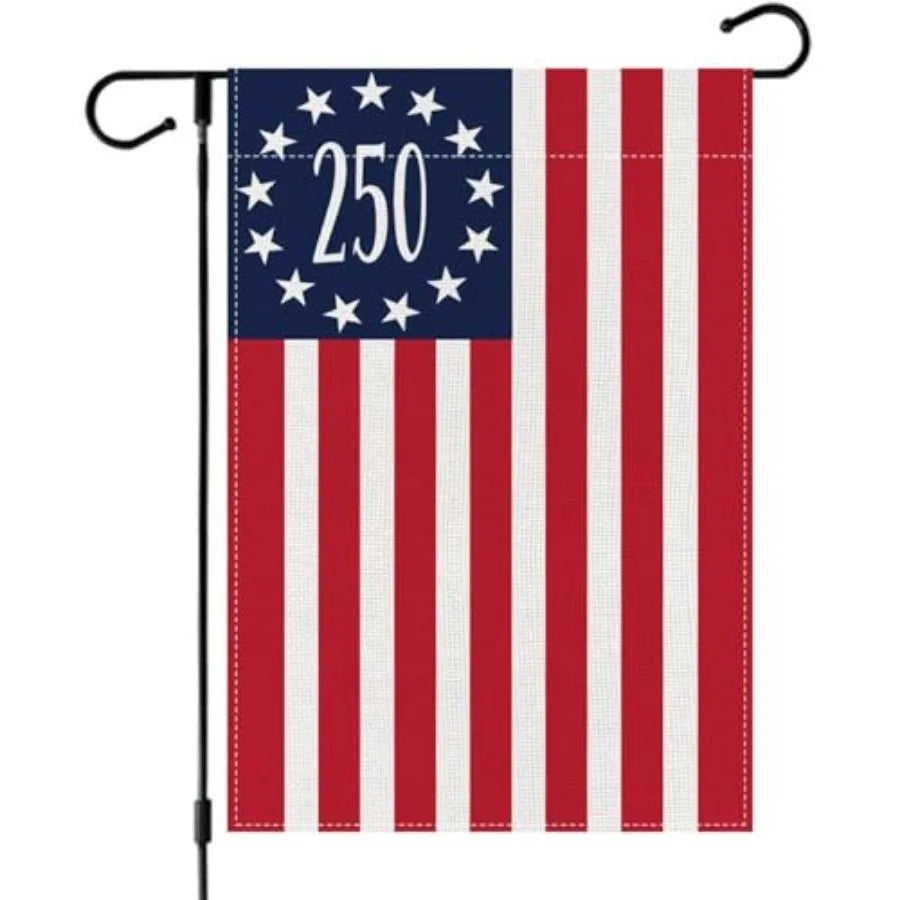 250th Anniversary Windsocks, 40 Inch Red White 250th Flag WindSock for 4th of July Outside Decor Patriotic Memorial Day Decorat