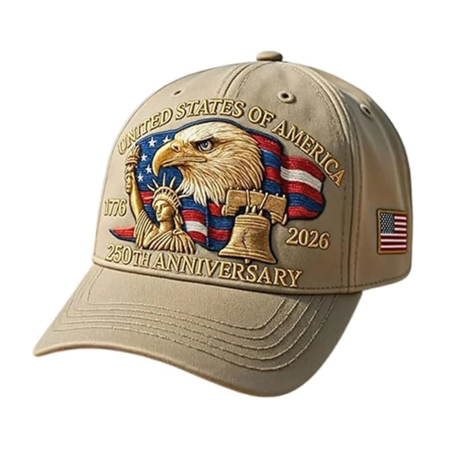 USA 250th Anniversary Cap Patriotic Baseball Cap US 250th Anniversary Tribute Hat Trucker Hat for Men and Women