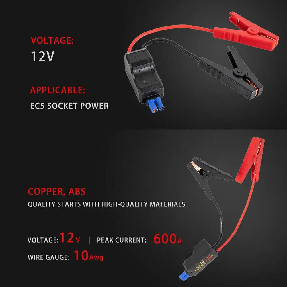 1Pcs Car Emergency Power Relay Smart Clip Ignition System Battery Jump Cable Connection Line Jumper Cable 500A Car Accessories