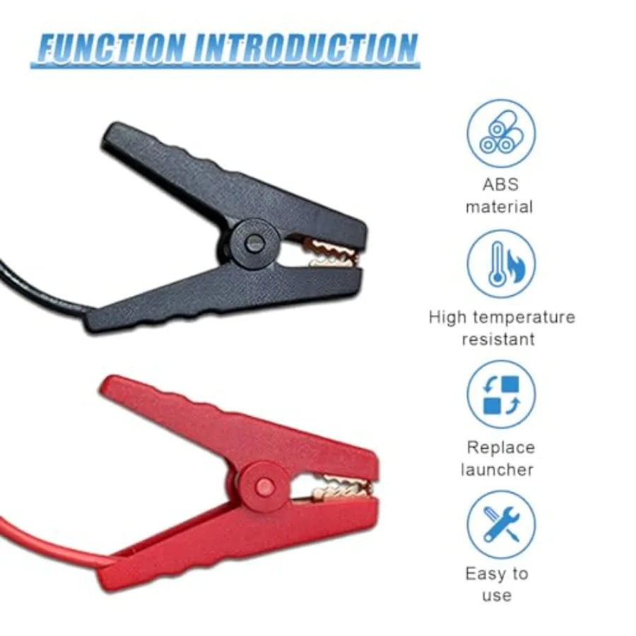 EC5 Jumper Starter Cable with Battery Clamps, 12V 10AWG EC5 Connector Replacement Alligator Clip, Portable Emergency Car Jump S