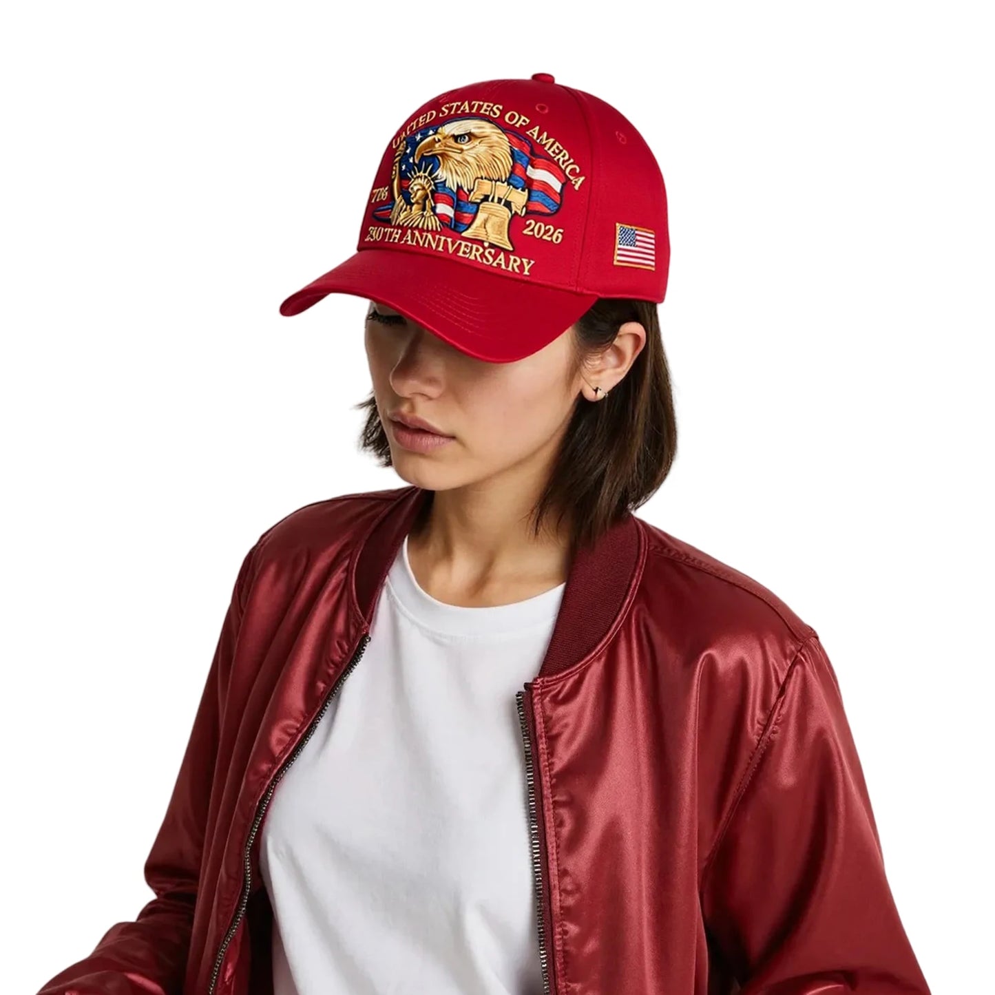 USA 250th Anniversary Cap Patriotic Baseball Cap US 250th Anniversary Tribute Hat Trucker Hat for Men and Women
