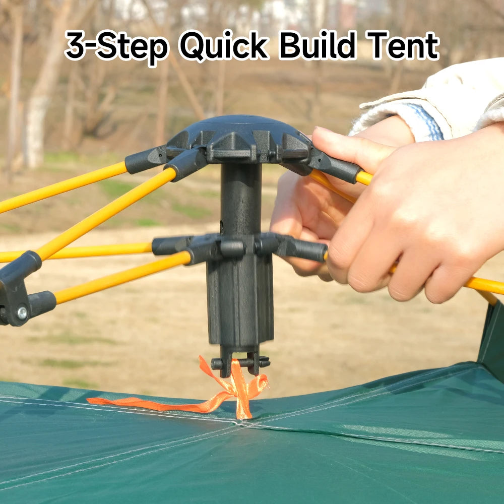 2-3 Person Pop Up Camping Tent | Instant Easy Setup, Waterproof Windproof with Removable Rain Fly & UV Protection | Lightweight