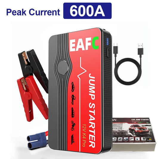 Car Jump Starter 2000A Peak Current Portable Battery Booster Power Bank Starting Device Car Starter for Petrol Diesel 6.0L/4.0L
