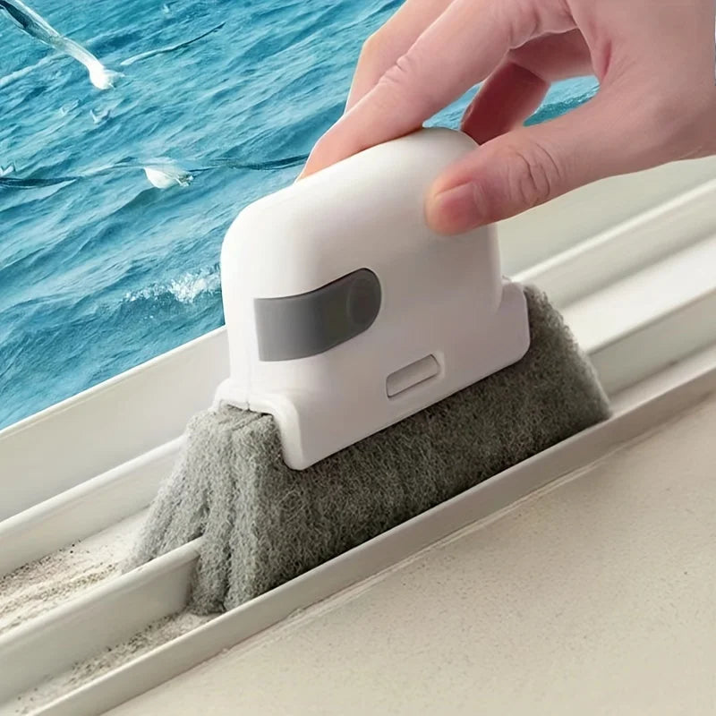 1pc universal window rail cleaning brush, easy to clean small gaps and frames, kitchen table cleaning tool