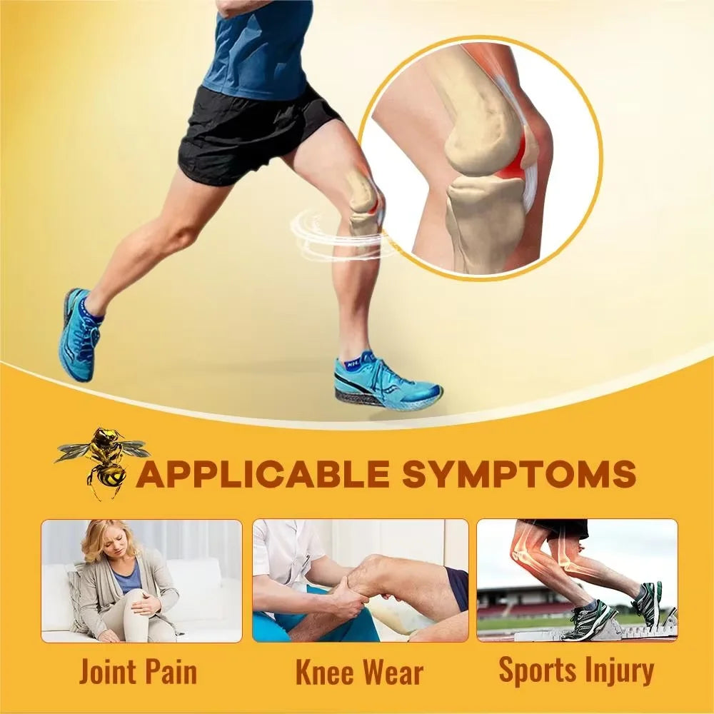 BEWORTHS Glucosamine Chondroitin Bee Venom Extract Capsules for Relieve Joint & Knee Pain Relieve Discomfort of Bones and Joint