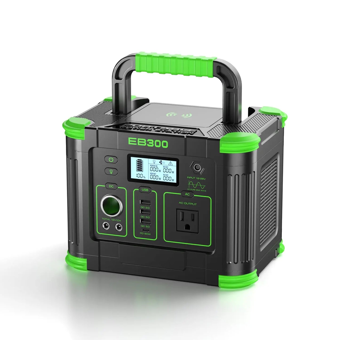 2400W Portable Power Station, 1843Wh LiFePO4 Solar Generator UPS Home Battery Backup Power w/4 2400W AC Outlets,2, Custom