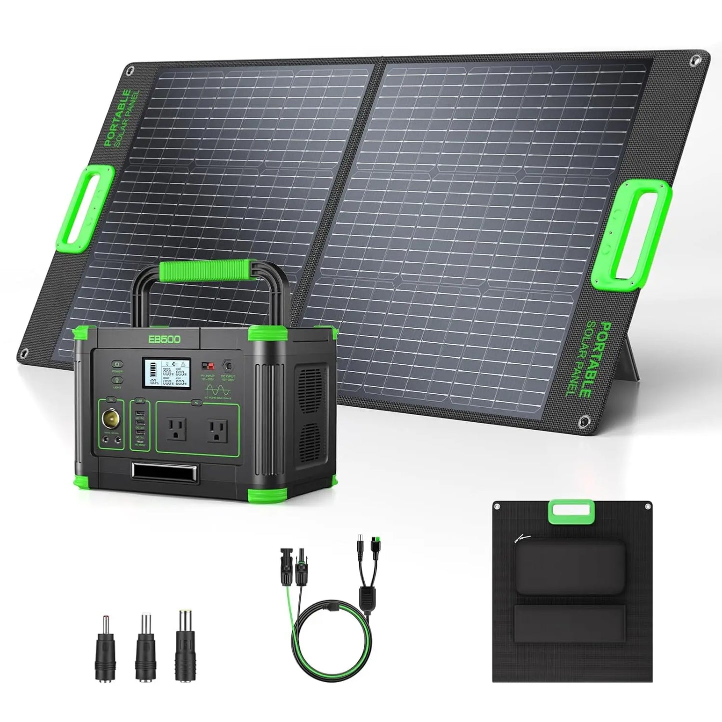 2400W Portable Power Station, 1843Wh LiFePO4 Solar Generator UPS Home Battery Backup Power w/4 2400W AC Outlets,2, Custom