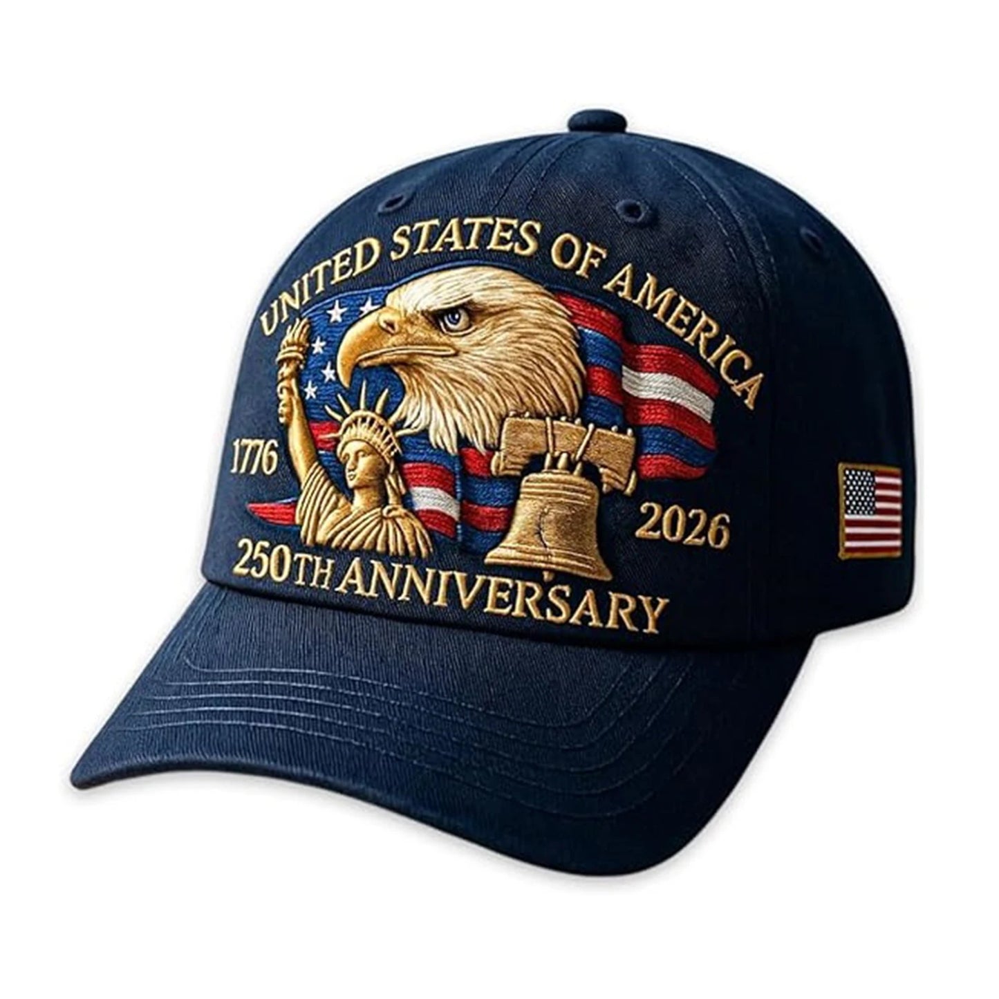 USA 250th Anniversary Cap Patriotic Baseball Cap US 250th Anniversary Tribute Hat Trucker Hat for Men and Women