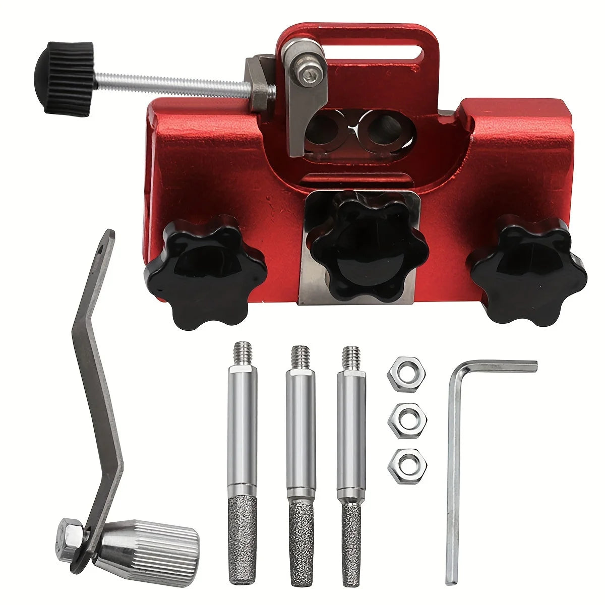 Fast Chainsaw Sharpening Kit, Portable Hand Crank Chain Saw Sharpener Tool, Sharpener Accessories